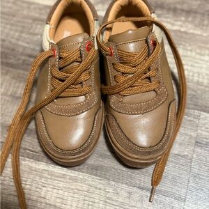 Classic Brown Kids Sneakers